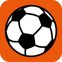 RefSquare app icon: a soccer ball on an orange rounded square.